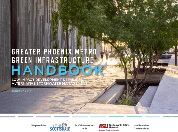 Cover of the Greater Phoenix Metro Green Infrastructure Handbook