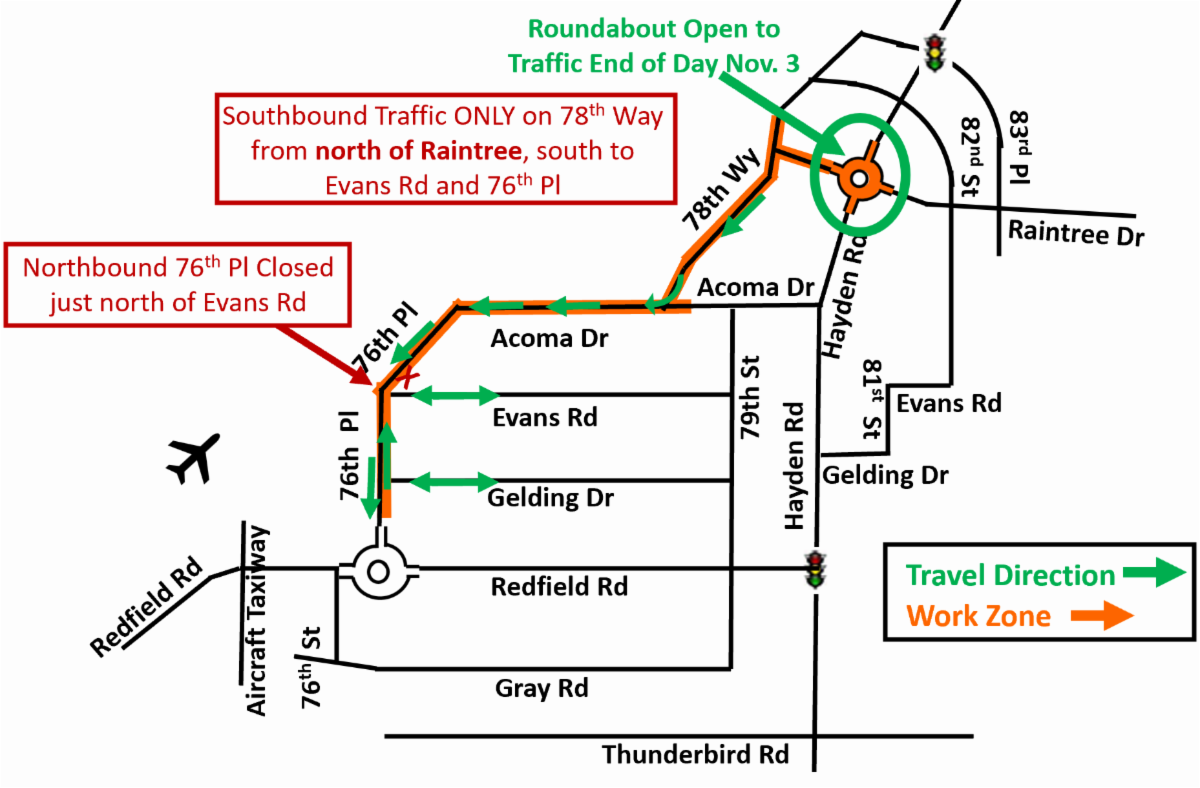 Raintree road closures May 2023