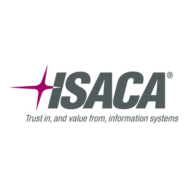 ISACA logo with star icon and trust in information systems tagline