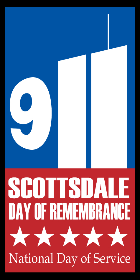 Scottsdale Day of Remembrance and National Day of Service 9/11 logo.
